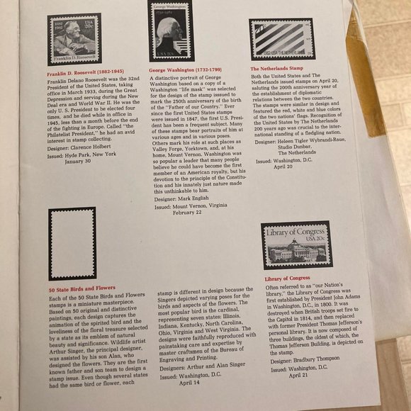 USPS 1982 Commemorative Mint Set of Stamps w\Stamps Sealed - Picture 7 of 9